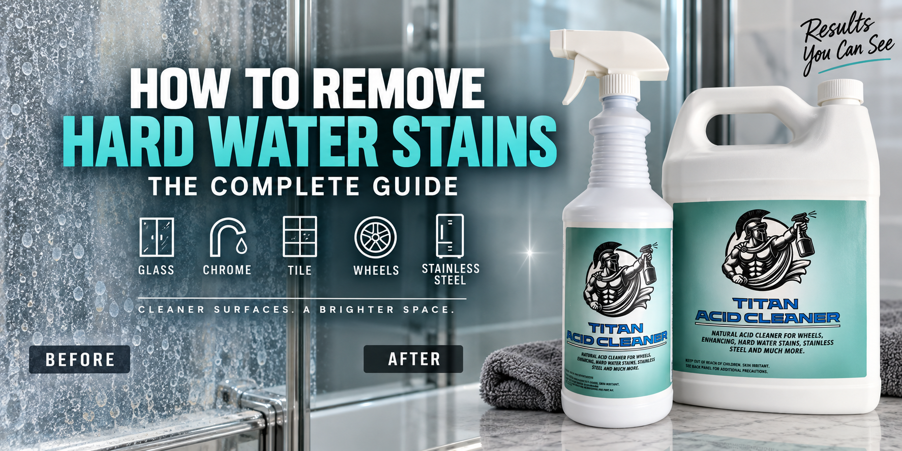 How to Remove Hard Water Stains from Glass, Tile, Stainless Steel, and More